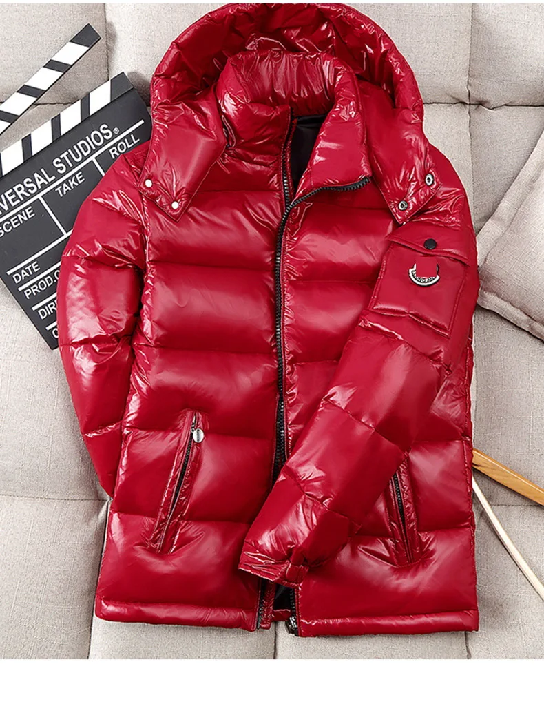 Custom Logo Soft Waterproof Winter Coats Bubble Down Puffer Jackets For Men