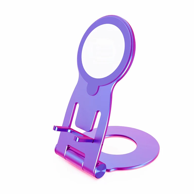 2021 new popular mobile phone bracket folding lazy metal holde for iphone 12 magnetic smart cell phone stand holder