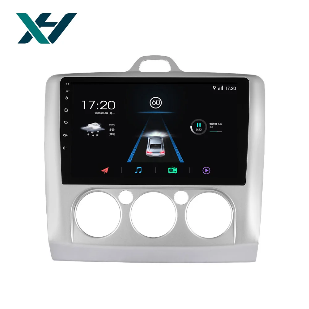 Android 9 GPS Navigation 9 inch Car Audio FM radio for Ford Focus MT 2004-2011 1+16GB