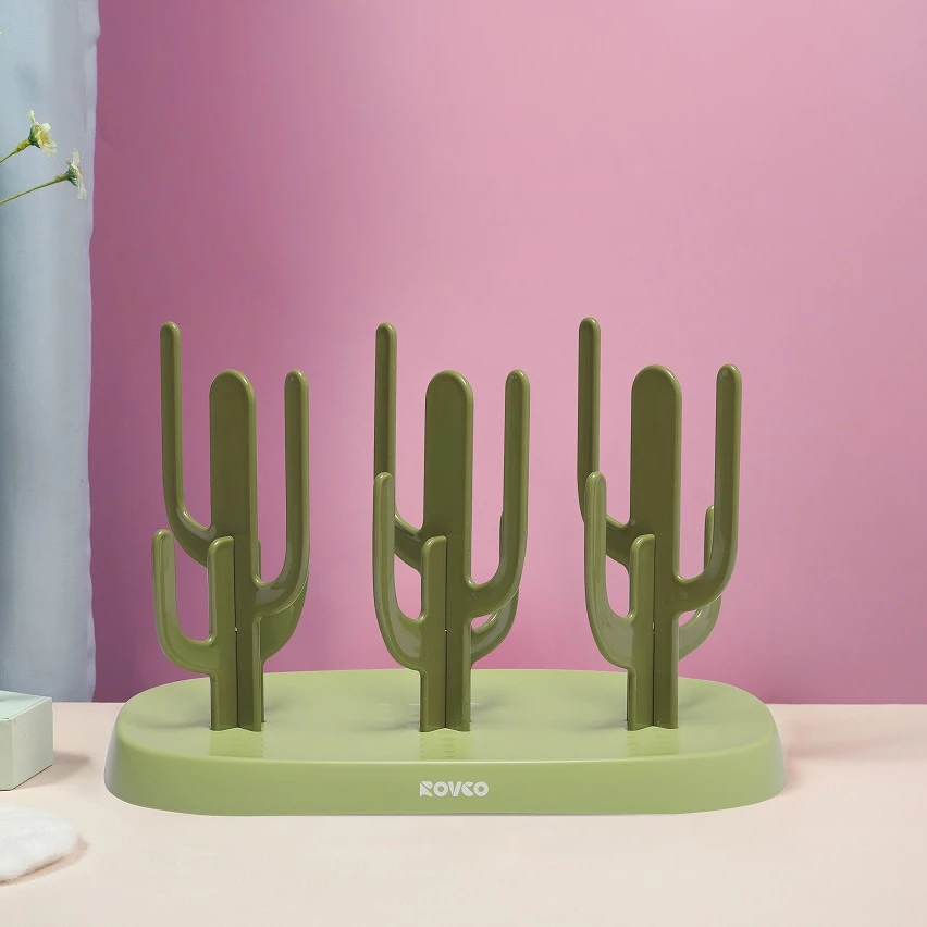 RK-N6018 BPA Free Nipples Easy Cleaning Feeding Accessories Dryer Holder Baby Bottle Drying Rack