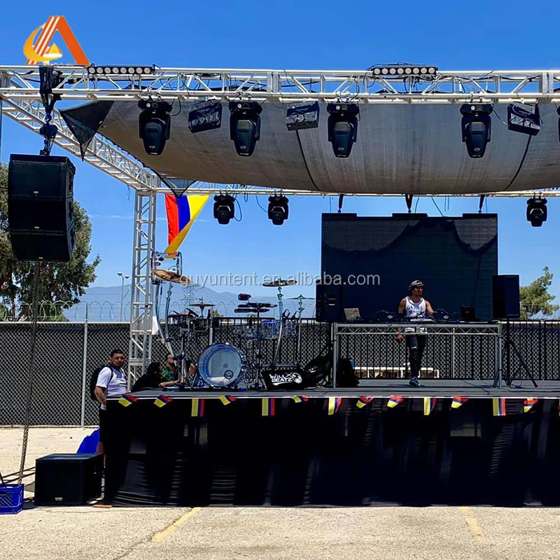 Portable Event Stages  Aluminum Stage for Concert Event 1.22*1.22m  1*2m Outdoor Performance Stage Platform