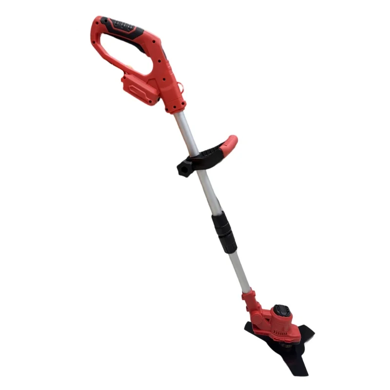 9 inch Cordless brush cutters with full copper motor aluminum alloy telescopic pole garden mower battery powered grass trimmer