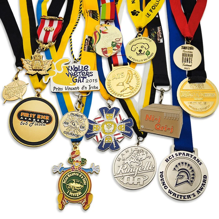 Usa enamel cartoon medal 3d powerlifting race medals