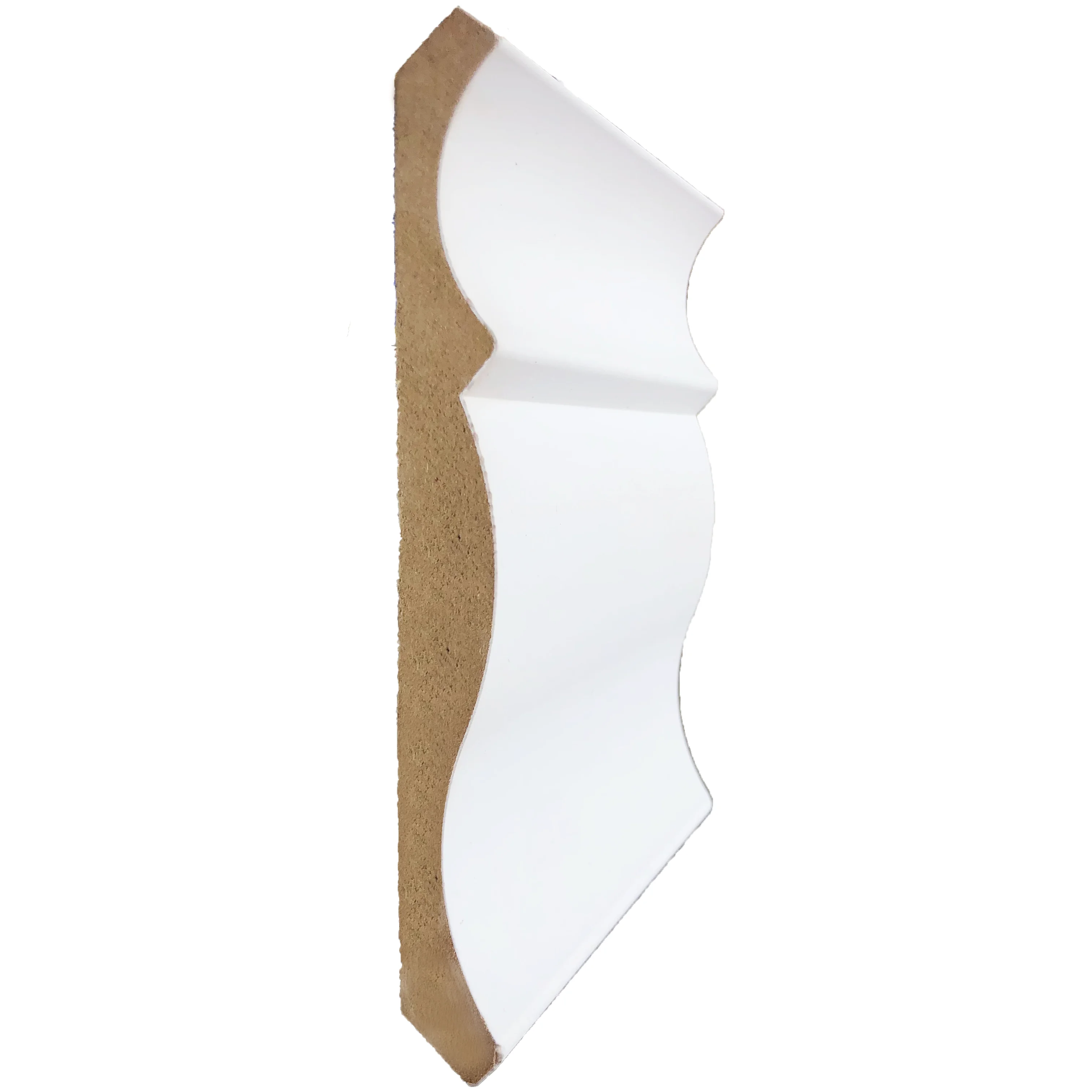 white primed MDF crown moulding for house decoration