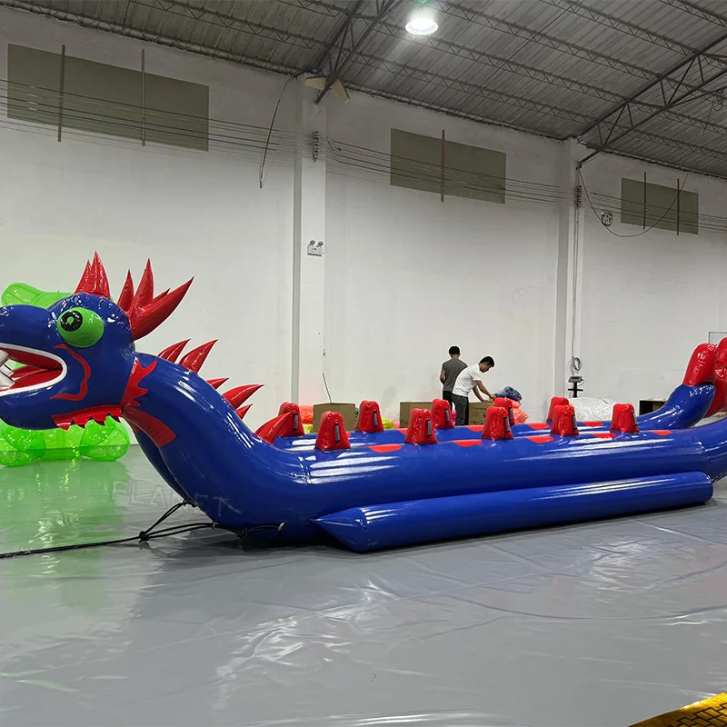 Командное мероприятие плавающая Летающая вода сумасшедшая игра водная игрушка надувная буксируемая лодка-Дракон-банан