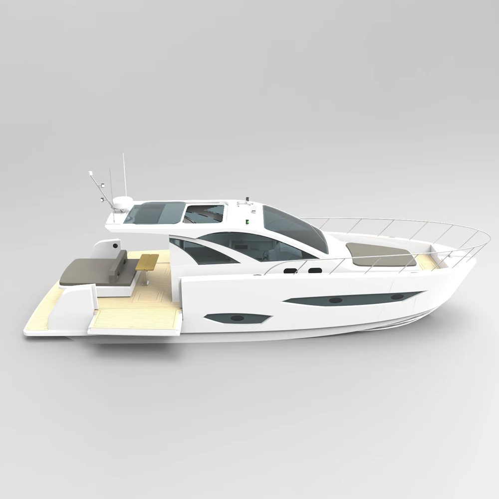 KINLIFE Yacht 41FT Aluminum Yacht Luxury Boat Yacht With Living Room For Travel