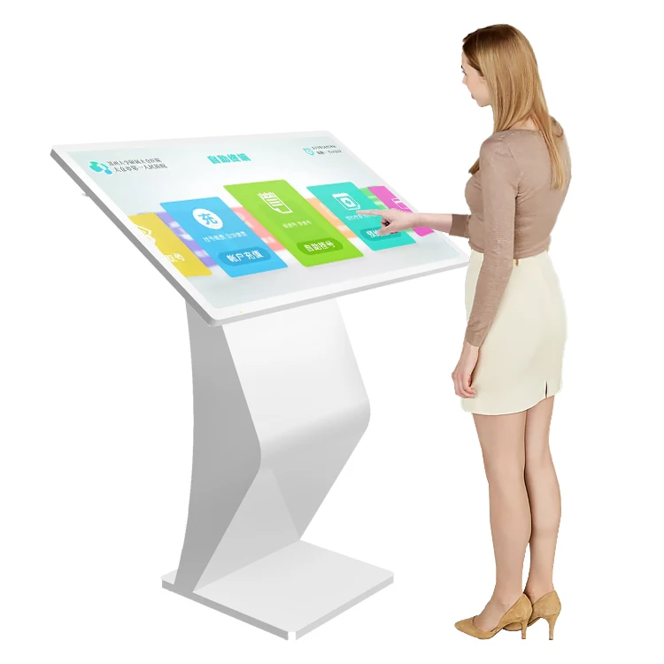 32 43 50 55 65 inch IPS screen floor stand kiosk indoor digital signage interactive lcd kiosk advertising with android os