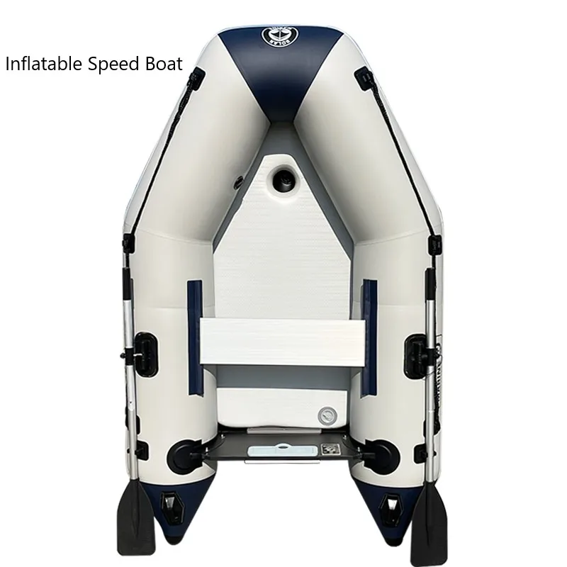 SOLAR MARINE 270CM Inflatable Assault Boat Fishing Kayak 4 Person Speed Canoe Air Mat Floor with Free Accessories