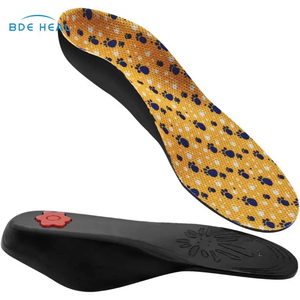 Kids Orthotic Arch Support Insoles TPU Cushioning Shoe Insert for Overpronation Children Plantar Fasciitis Toddlers Flat feet