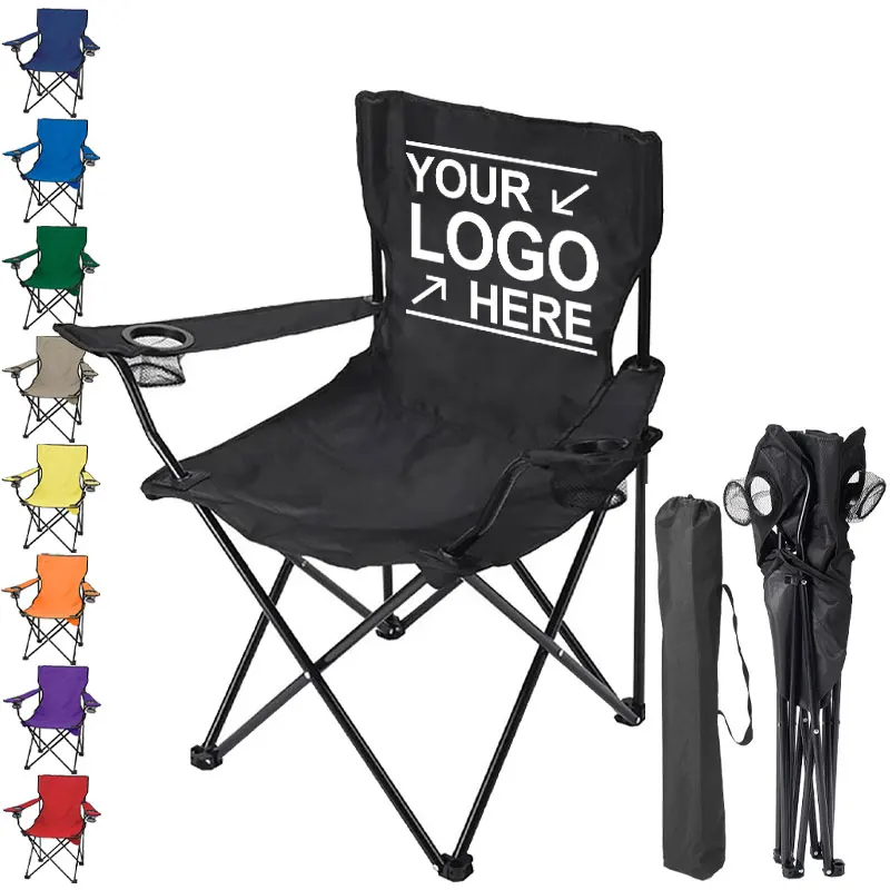 Wholesale Lightweight Foldable Field Folding Picnic Fishing Chair Custom Logo Folding Beach Camping Chair for Outdoor Picnic