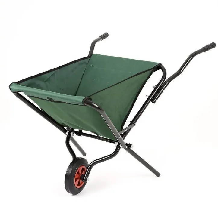 foldable wheelbarrow folding fabric tray wheelbarrow folding tool cart Oxford barrow