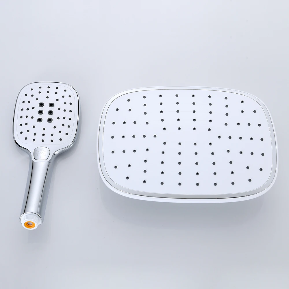 Luxury 3 way shower faucet set Wall Mounted brass Rain Shower Sets hand Shower