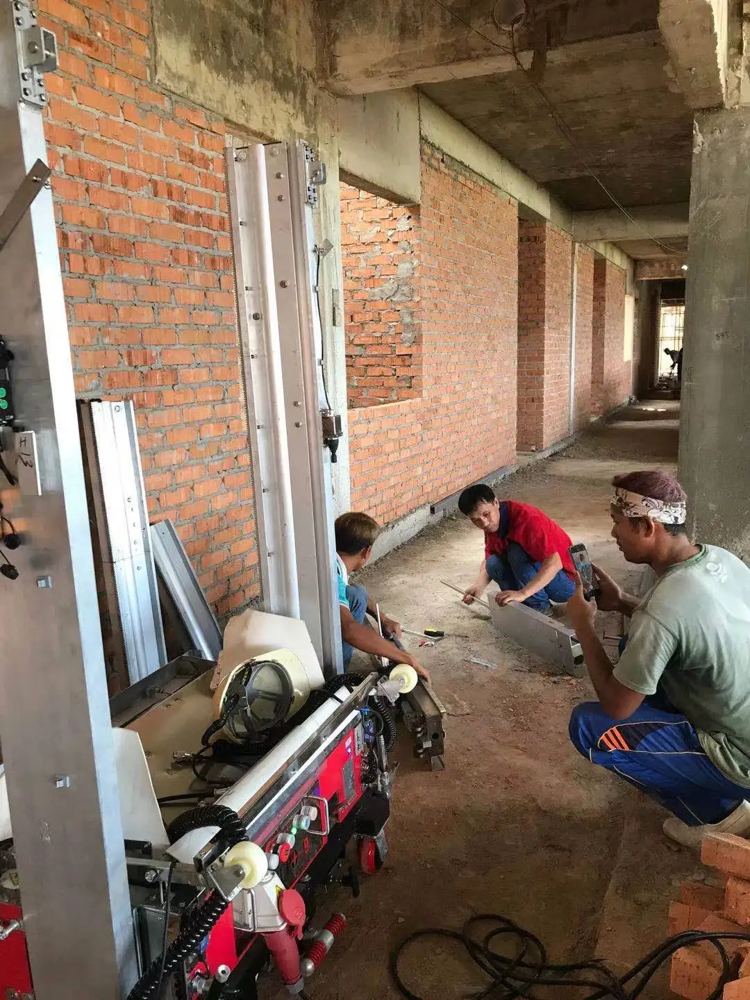 plastering machine automatic wall 220v