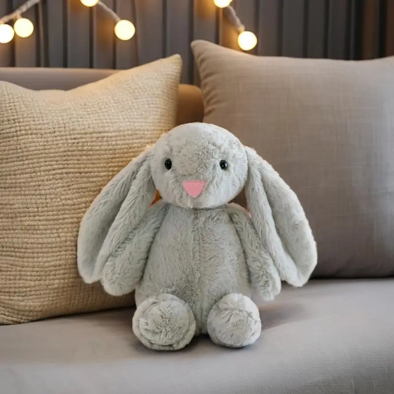 Factory Wholesale Unisex Soft Rabbit Stuffed Doll Long Ears Bunny Plush Toys for Claw Machine