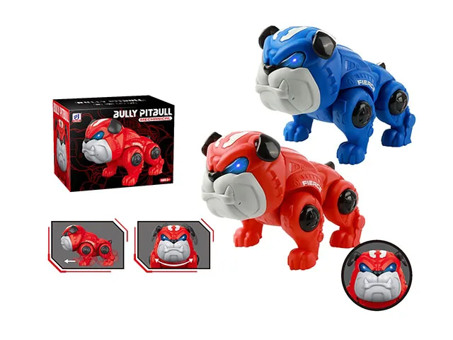 Child Puzzle Funny Play Game Gift Toys B/O Electric Mechanical Dog Toys Animal Walking And Shaking Head With Light Music For Kid