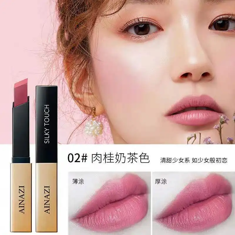 RTS waterproof velvet matte customize makeup Lipstick custom matte lipstick private label ladies cosmetic cute lipstick
