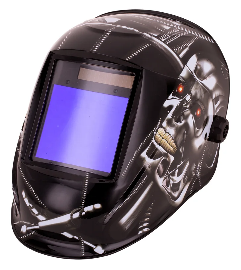 HMT Welder 4 arc sensors dark shade 5-13 DIGITAL control Solar Welding Helmet view area 100x60mm True color vision