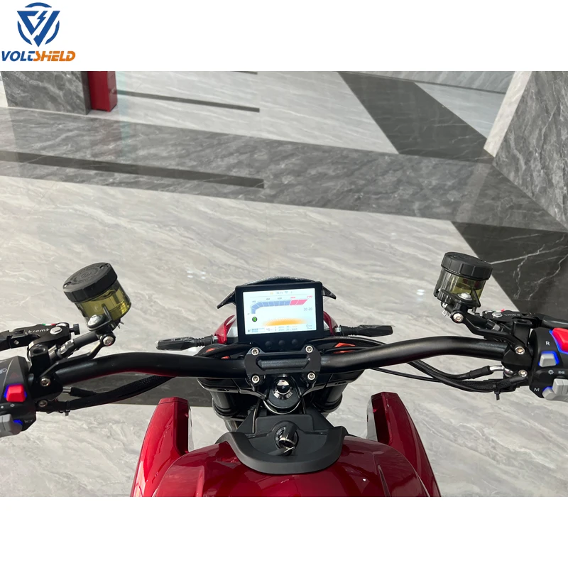 Fastest Speed Adult 2 Wheel Electric Motorcycle High Performance Safe Bike With ABS Braking System 96v132ah Lithium Battery Pack