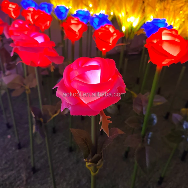 Artificial Tulip Flower light for Outdoor Decorations