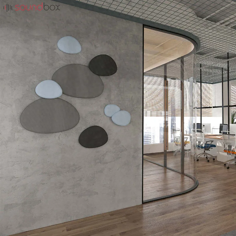 Soundbox custom materials soundproof hall insulation board sound-absorbing fabric panel for office wall ceiling