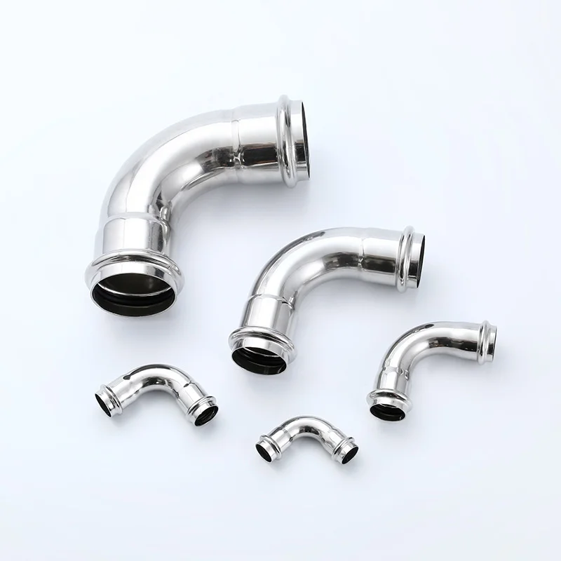 High Cost-Effective Top Standard Stainless Steel Sanitary 90 Degree Elbow Coupling Fitting  Pipe