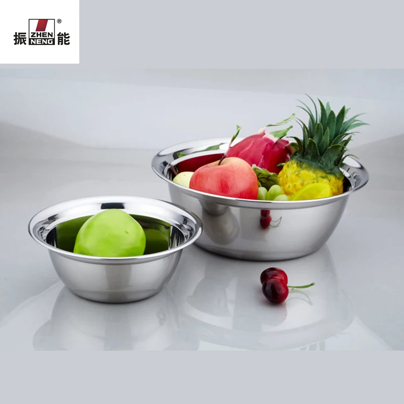 28cm High Quality Chinese Soup Bowl, Salad Bowl Set, Stainless Steel Mixing Bowl Set