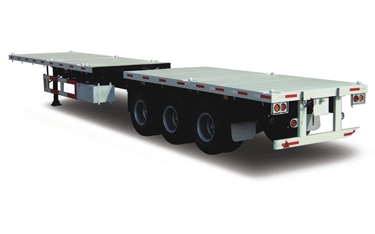 Cheap Price Hot Sale 2 3 Axles  Flatbed Semi Truck Trailers Flatbed Trailers