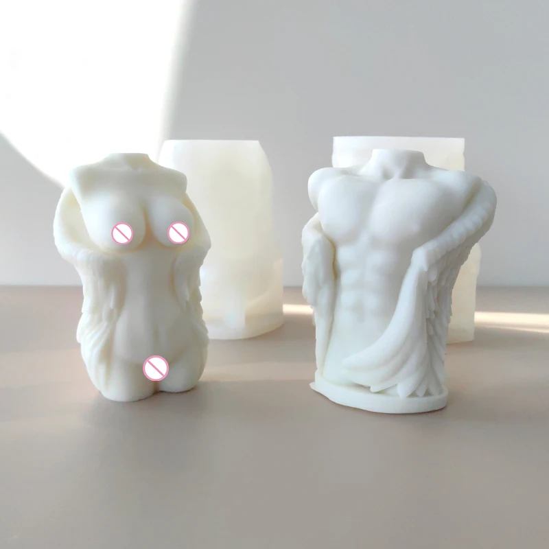 INTODIY для мужчин и женщин ароматизированные свечи силиконовая форма домашнего тела крылья ангела человеческого