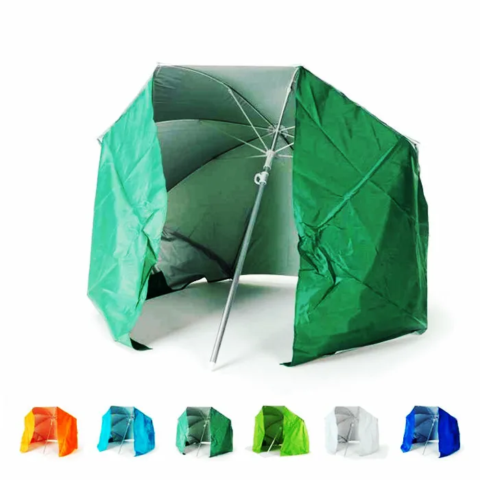 Portable Beach Parasol And Camping Umbrella UV Resistant Windproof 200cm FEATHER