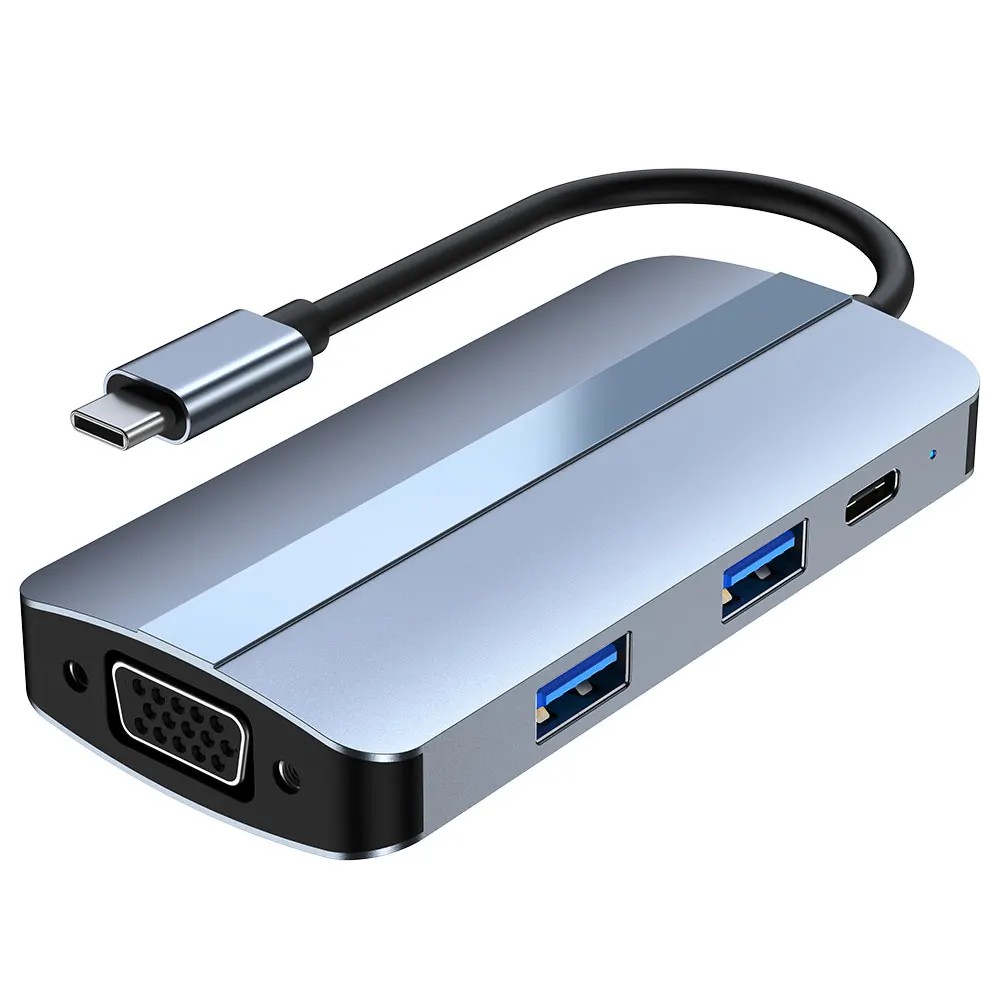 Usb-концентратор для ноутбука usb 3 0 2 HDTV PD-зарядка аудио VGA TF SD