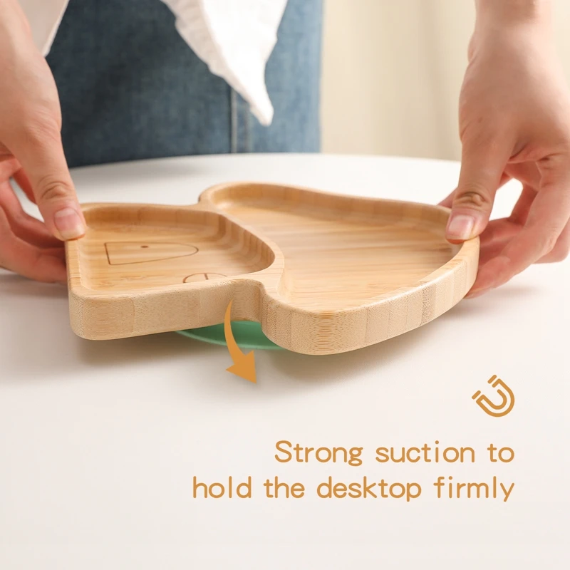 Cartoon Baby Feeding Tool Cute Mushroom House Kids Dinner Plate For Birthday Gifts