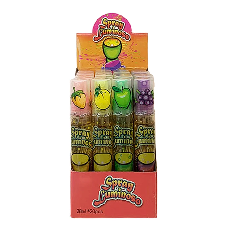 Lamp Flashlight Shape Fruity Flavour Liquid Spray Candy Accepted OEM Service