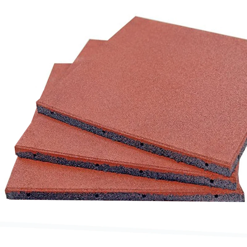 Wholesale Outdoor Safety 500X500x20mm Sport Solid Tile EPDM Interlocking Playground Rubber Flooring