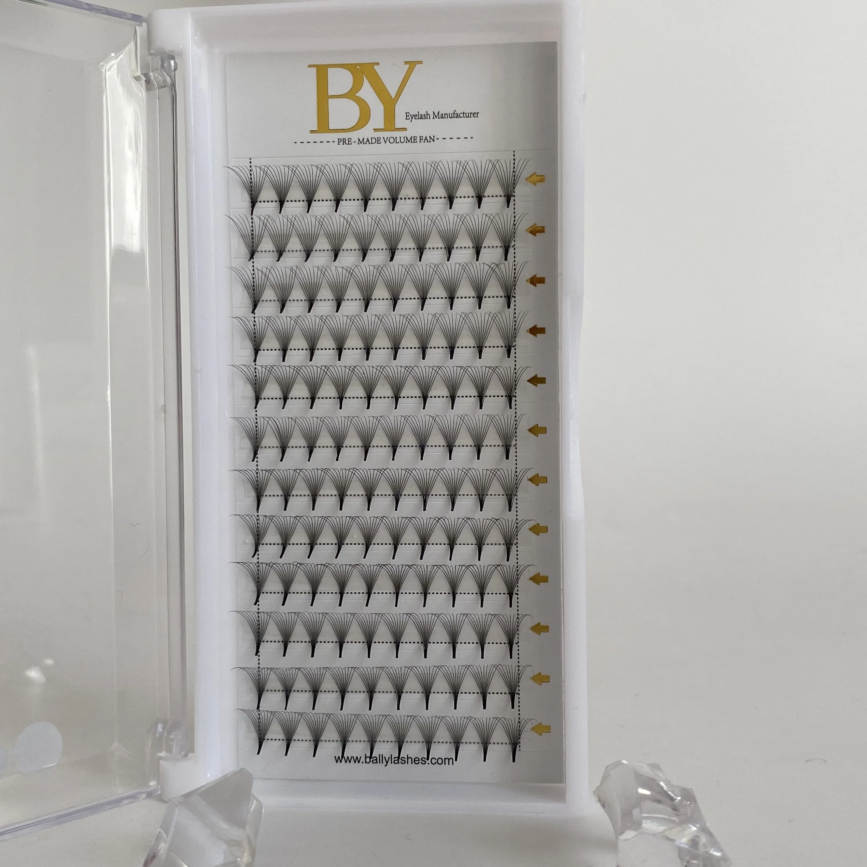 pre made fans eyelashes extensions lash trays wholesale 0.03 0.05 0.07 0.10 cc 8mm-18mm lash extensions pre-made