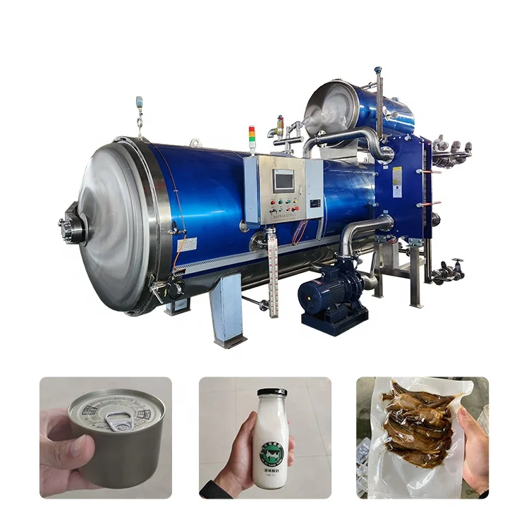 Steam Water Spray Tin Can Food Retort Autoclave Sterilizer