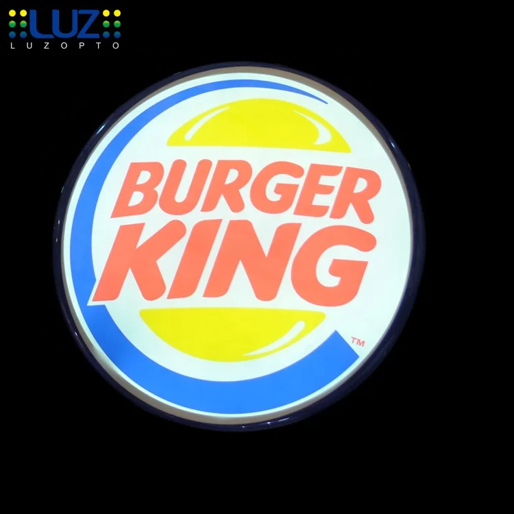 Outdoor Round led Light Box Store front Sign Double Sided lightbox sign