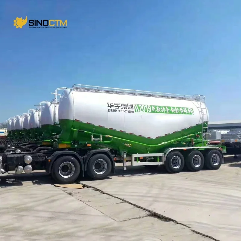 High quality 3 4 axle 40 tons 60 tons bulk cement tanker 45cbm cement bulk carrier transport cement bulk tank trailer