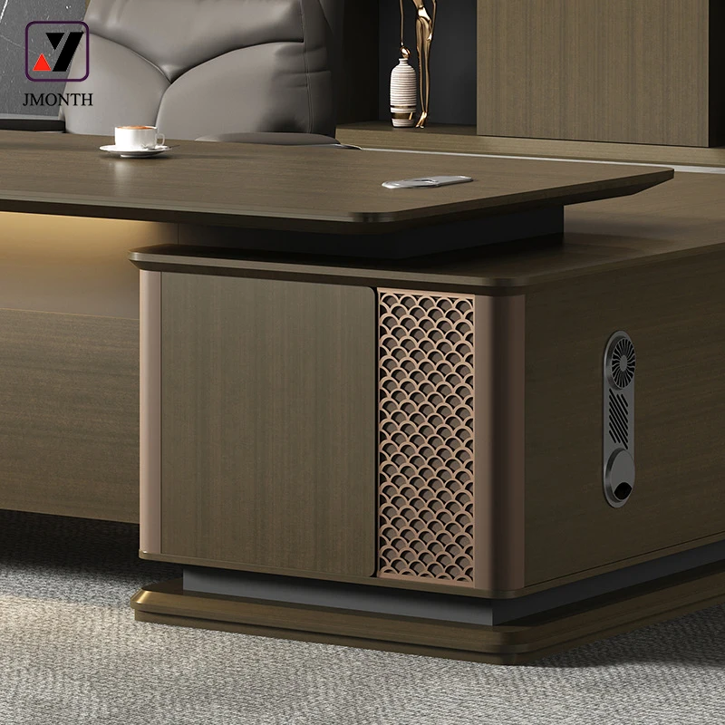 Executive Office Desk Office Furniture Modern Design L Shape Melamine Manager Table
