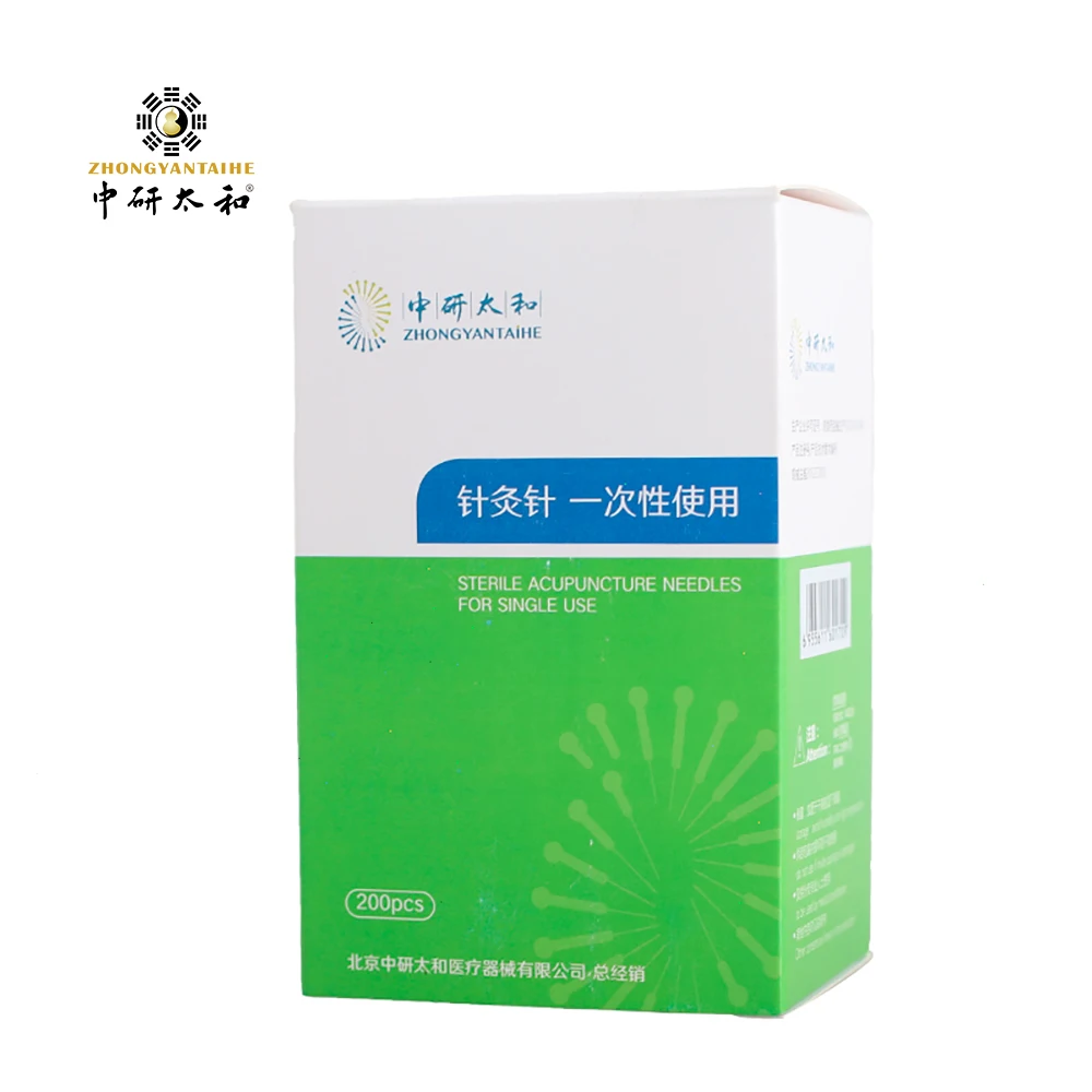 High Quality Factory Price Dialysis Packaging Medical 0.18Mm Zhongyan Taihe Acupuncture Needle (1600296338465)