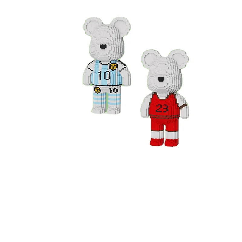 New Arrivals Assembled Mini Bear block 45cm length 3D Model Assembled Color Stitching Mini Bearbrick Brick For Adults DIY Toys