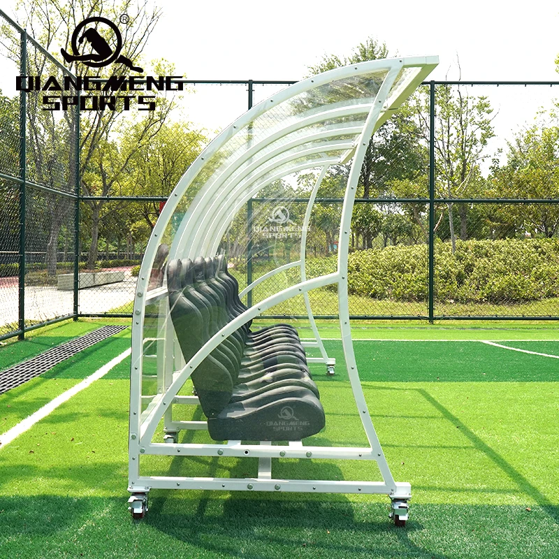 7 Person Portable luxury VIP Football Team Shelter with Racing Car Seats  Color customized Portable soccer dugouts