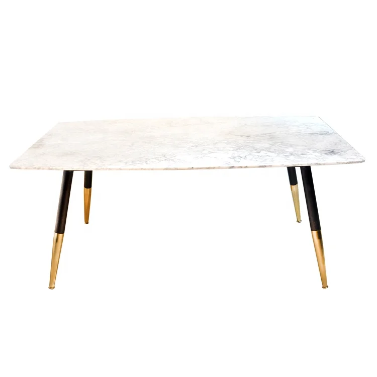 
2020 new design metal gold marble dining+tables living room furniture 