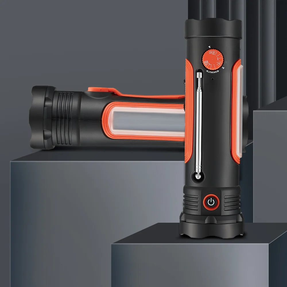 Solar Powered Radio Mobile Charge Emergency Lighting kits Portable Multi-Function Solar Indoor LED Lighting System