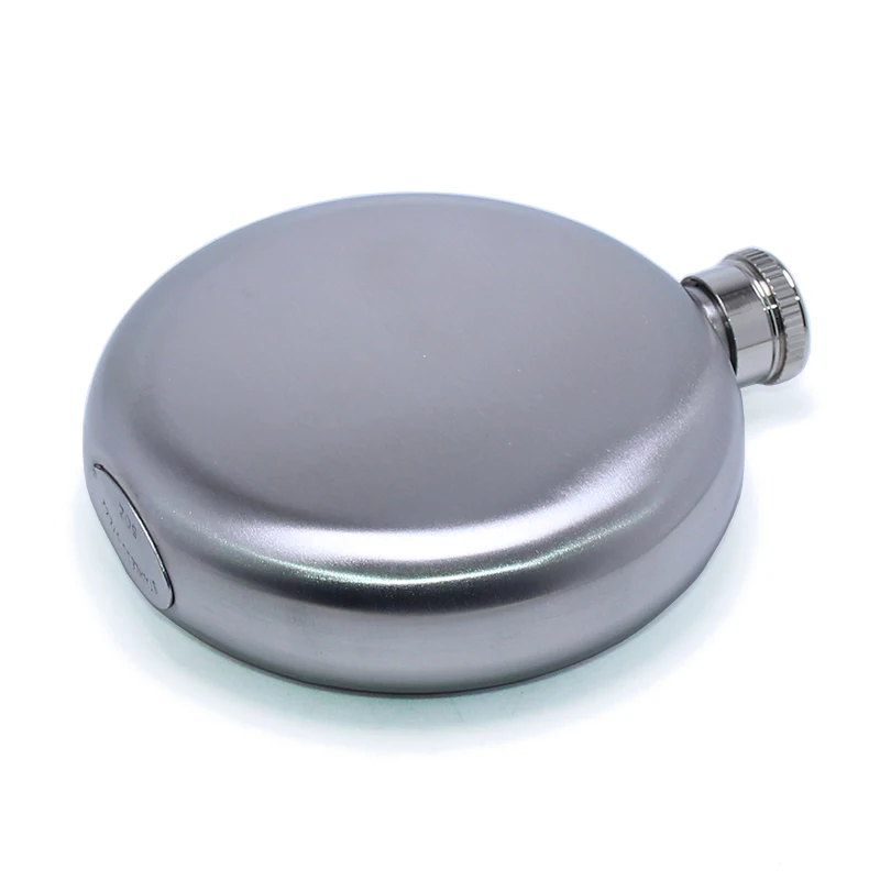 Round Shaped Mini Thermos Bottle Flagon 5oz Welcome Customization Logo For Outdoor Activities Water Liquid Thermos Hip Flask