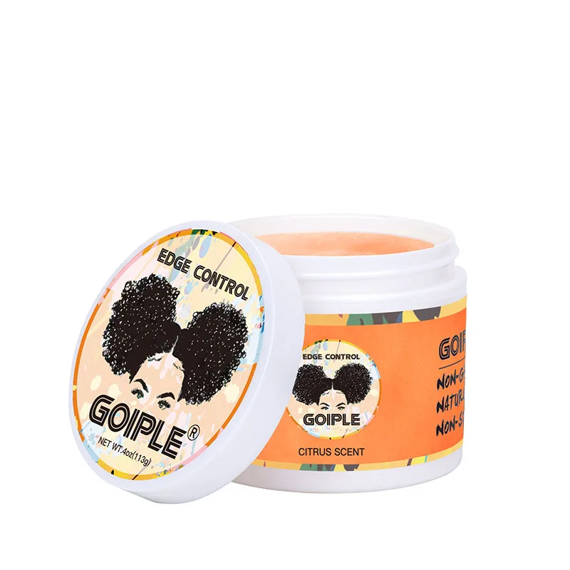 Private Label Strong Hold 72 Hour Edge Control with Olive Oil Low MOQ Water Based Curl Hair Wax Styling Cream for Lace Wig Gel