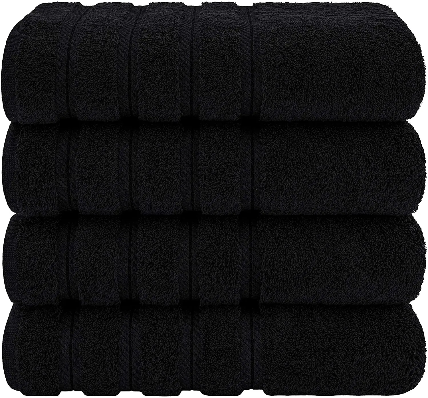 Private Label 100% Cotton Black White Bath Towel Custom Logo Face Towels Luxury Bath Sheet Set