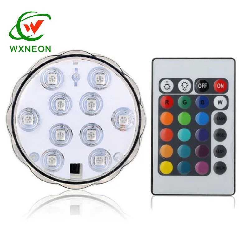 IP68 водонепроницаемый RGB цвет светодиодные подводные огни декоративный сад вечеринка Свадьба светодиодный свет