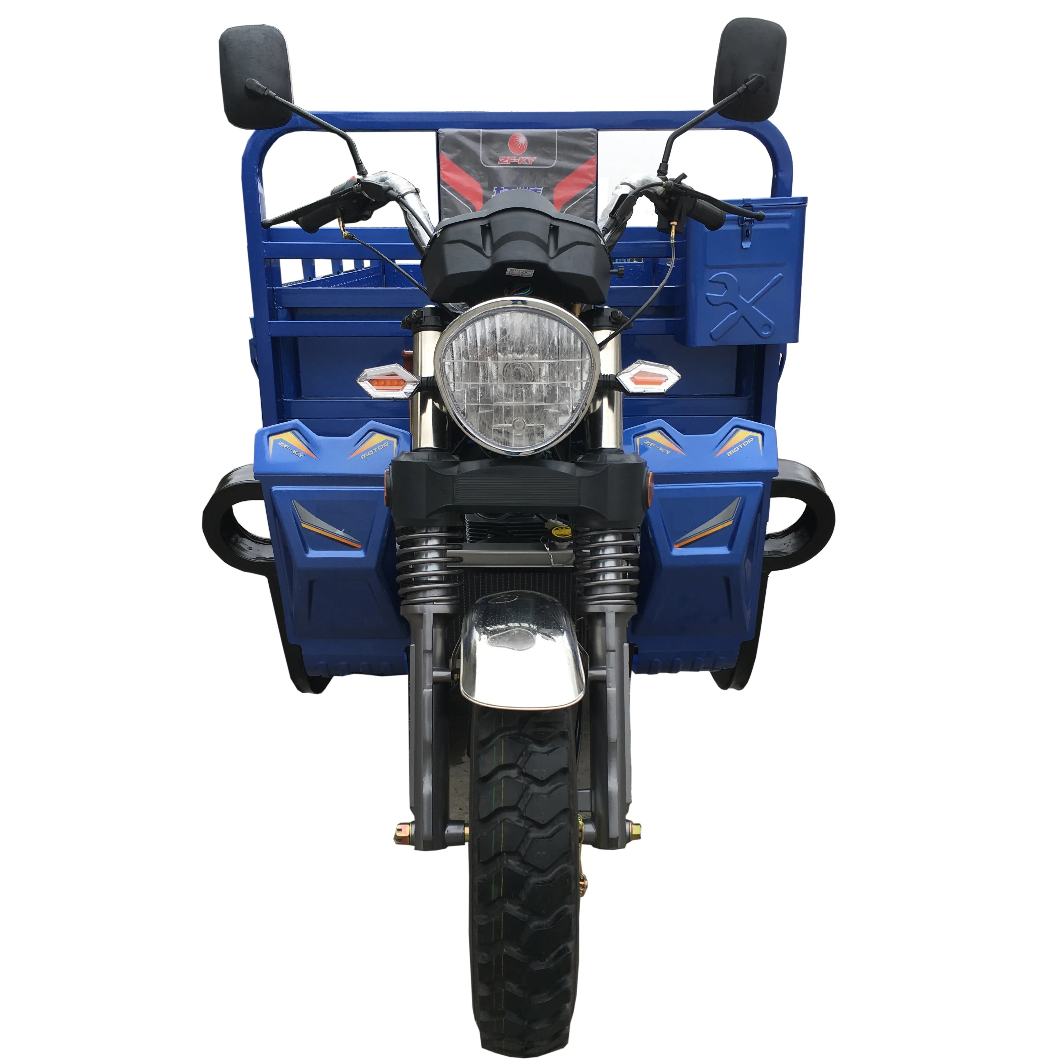 250cc open box cargo tricycle / three wheel motorcycle with dump trailer model ZX-4