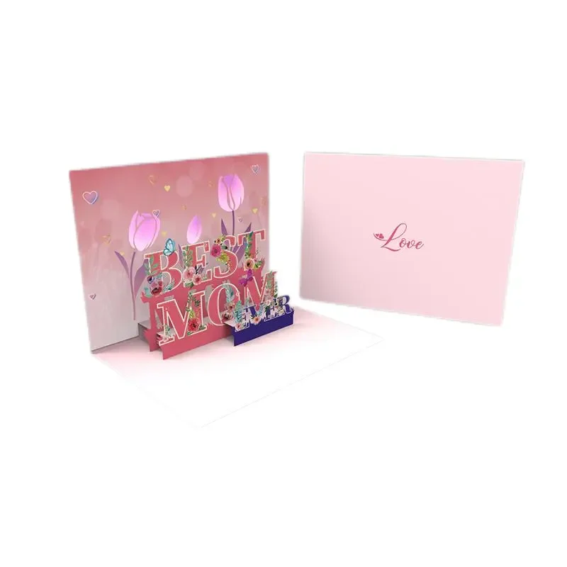 Winpsheng custom 3d 90 degree pop up led musical card greeting card sound module