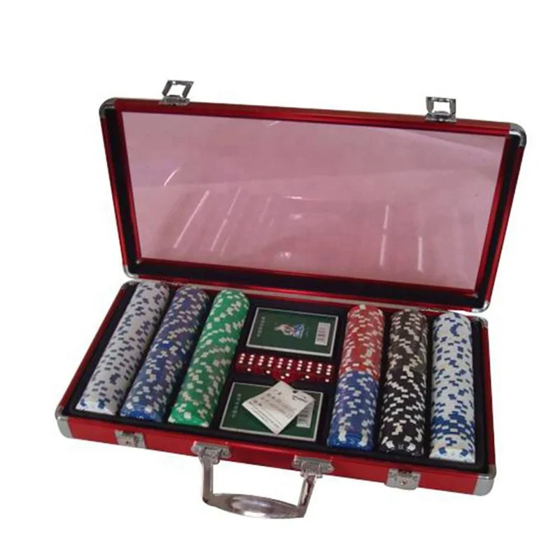 
Custom Aluminum gambling case Casino Briefcase for 500 Poker Chips Playing Cards Dice 
